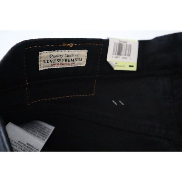 Levi's 512 Men's Sz 30 x 32 Black Premium Slim Taper Leg Denim Jeans - Picture 4 of 10